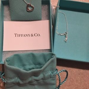 Tiffany open heart necklace